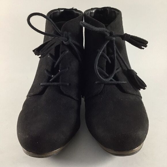 Dr Scholls Kennedy wedge heel ankle booties black size 7.5 M - Picture 2 of 8